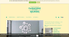 Desktop Screenshot of faienceriegeorges.com